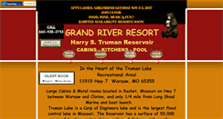 Desktop Screenshot of grandriverresort.net